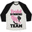 Virgin Teez  Baseball Tee Unisex Tri-Blend Baseball Tee / small / Oatmeal / Black BRIDAL RUNNING TEAM UNISEX TRI-BLEND BASEBALL TEE