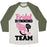 Virgin Teez  Baseball Tee Unisex Tri-Blend Baseball Tee / small / Oatmeal / Moss BRIDAL RUNNING TEAM UNISEX TRI-BLEND BASEBALL TEE