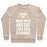 Virgin Teez  Pullover Crewneck Sweatshirt / x-small / Heathered Oatmeal BRIDE WITH ABS CUT LIKE HER DIAMONDS CREWNECK SWEATSHIRT