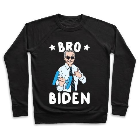 Virgin Teez  Pullover Crewneck Sweatshirt / x-small / Black BRO BIDEN CREWNECK SWEATSHIRT