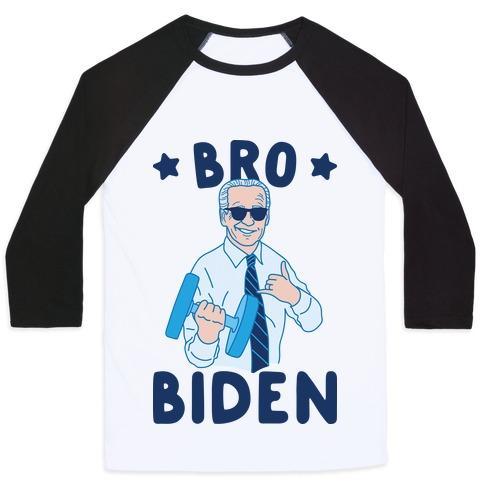 Virgin Teez  Baseball Tee Unisex Classic Baseball Tee / x-small / White/Black BRO BIDEN UNISEX CLASSIC BASEBALL TEE