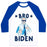Virgin Teez  Baseball Tee Unisex Classic Baseball Tee / x-small / White/Blue BRO BIDEN UNISEX CLASSIC BASEBALL TEE