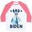 Virgin Teez  Baseball Tee Unisex Classic Baseball Tee / x-small / White/Neon Pink BRO BIDEN UNISEX CLASSIC BASEBALL TEE