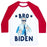 Virgin Teez  Baseball Tee Unisex Classic Baseball Tee / x-small / White/Red BRO BIDEN UNISEX CLASSIC BASEBALL TEE