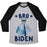 Virgin Teez  Baseball Tee Unisex Tri-Blend Baseball Tee / small / Athletic Gray / Black BRO BIDEN UNISEX TRI-BLEND BASEBALL TEE