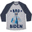 Virgin Teez  Baseball Tee Unisex Tri-Blend Baseball Tee / small / Athletic Gray / Navy BRO BIDEN UNISEX TRI-BLEND BASEBALL TEE