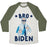 Virgin Teez  Baseball Tee Unisex Tri-Blend Baseball Tee / small / Oatmeal / Moss BRO BIDEN UNISEX TRI-BLEND BASEBALL TEE