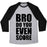 Virgin Teez  Baseball Tee Unisex Tri-Blend Baseball Tee / small / Athletic Gray / Black BRO DO YOU EVEN SCORE (SOFTBALL) UNISEX TRI-BLEND BASEBALL TEE
