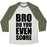 Virgin Teez  Baseball Tee Unisex Tri-Blend Baseball Tee / small / Oatmeal / Moss BRO DO YOU EVEN SCORE (SOFTBALL) UNISEX TRI-BLEND BASEBALL TEE