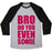 Virgin Teez  Baseball Tee Unisex Tri-Blend Baseball Tee / small / Athletic Gray / Black BRO DO YOU EVEN SCORE (VOLLEYBALL) UNISEX TRI-BLEND BASEBALL TEE