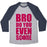 Virgin Teez  Baseball Tee Unisex Tri-Blend Baseball Tee / small / Athletic Gray / Navy BRO DO YOU EVEN SCORE (VOLLEYBALL) UNISEX TRI-BLEND BASEBALL TEE