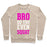 Virgin Teez  Pullover Crewneck Sweatshirt / x-small / Heathered Oatmeal BRO DO YOU EVEN SQUAT CREWNECK SWEATSHIRT