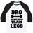 Virgin Teez  Baseball Tee Unisex Classic Baseball Tee / x-small / White/Black BRO DO YOU EVEN TRAIN LEGS UNISEX CLASSIC BASEBALL TEE