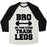 Virgin Teez  Baseball Tee Unisex Tri-Blend Baseball Tee / small / Oatmeal / Black BRO DO YOU EVEN TRAIN LEGS UNISEX TRI-BLEND BASEBALL TEE
