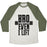 Virgin Teez  Baseball Tee Unisex Tri-Blend Baseball Tee / small / Oatmeal / Moss BRO EVEN I LIFT UNISEX TRI-BLEND BASEBALL TEE