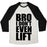 Virgin Teez  Baseball Tee Unisex Tri-Blend Baseball Tee / small / Oatmeal / Black BRO I DON'T EVEN LIFT UNISEX TRI-BLEND BASEBALL TEE