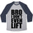 Virgin Teez  Baseball Tee Unisex Tri-Blend Baseball Tee / small / Athletic Gray / Navy BRO I DON'T EVEN LIFT UNISEX TRI-BLEND BASEBALL TEE