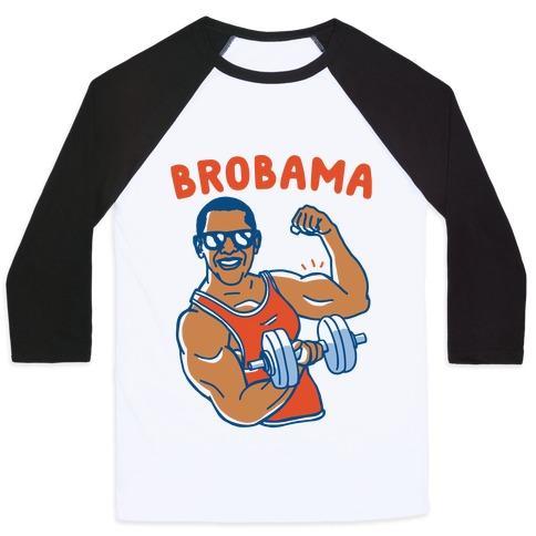 Virgin Teez  Baseball Tee Unisex Classic Baseball Tee / x-small / White/Black BROBAMA UNISEX CLASSIC BASEBALL TEE