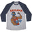 Virgin Teez  Baseball Tee Unisex Tri-Blend Baseball Tee / small / Athletic Gray / Navy BROBAMA UNISEX TRI-BLEND BASEBALL TEE