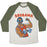 Virgin Teez  Baseball Tee Unisex Tri-Blend Baseball Tee / small / Oatmeal / Moss BROBAMA UNISEX TRI-BLEND BASEBALL TEE