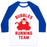 Virgin Teez  Baseball Tee Unisex Classic Baseball Tee / x-small / White/Blue BUBBLES RUNNING TEAM UNISEX CLASSIC BASEBALL TEE