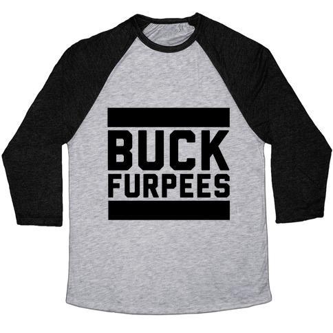 Virgin Teez  Baseball Tee Unisex Tri-Blend Baseball Tee / small / Athletic Gray / Black BUCK FURPEES UNISEX TRI-BLEND BASEBALL TEE