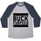Virgin Teez  Baseball Tee Unisex Tri-Blend Baseball Tee / small / Athletic Gray / Navy BUCK FURPEES UNISEX TRI-BLEND BASEBALL TEE