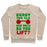 Virgin Teez  Pullover Crewneck Sweatshirt / x-small / Heathered Oatmeal BUDDY THE ELF, HOW MUCH DO YOU LIFT? CREWNECK SWEATSHIRT