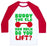 Virgin Teez  Baseball Tee Unisex Classic Baseball Tee / x-small / White/Red BUDDY THE ELF, HOW MUCH DO YOU LIFT? UNISEX CLASSIC BASEBALL TEE