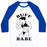 Virgin Teez  Baseball Tee Unisex Classic Baseball Tee / x-small / White/Blue BUFF BABE UNISEX CLASSIC BASEBALL TEE