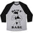 Virgin Teez  Baseball Tee Unisex Tri-Blend Baseball Tee / small / Athletic Gray / Black BUFF BABE UNISEX TRI-BLEND BASEBALL TEE