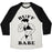Virgin Teez  Baseball Tee Unisex Tri-Blend Baseball Tee / small / Oatmeal / Black BUFF BABE UNISEX TRI-BLEND BASEBALL TEE