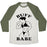 Virgin Teez  Baseball Tee Unisex Tri-Blend Baseball Tee / small / Oatmeal / Moss BUFF BABE UNISEX TRI-BLEND BASEBALL TEE