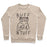 Virgin Teez  Pullover Crewneck Sweatshirt / x-small / Heathered Oatmeal BUFF 'N TUFF CAT CREWNECK SWEATSHIRT