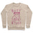 Virgin Teez  Pullover Crewneck Sweatshirt / x-small / Heathered Oatmeal BUFF 'N TUFF CAT CREWNECK SWEATSHIRT