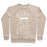 Virgin Teez  Pullover Crewneck Sweatshirt / x-small / Heathered Oatmeal BUFF 'N TUFF CAT CREWNECK SWEATSHIRT