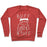 Virgin Teez  Pullover Crewneck Sweatshirt / x-small / Heathered Red BUFF 'N TUFF CAT CREWNECK SWEATSHIRT