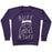 Virgin Teez  Pullover Crewneck Sweatshirt / x-small / Purple BUFF 'N TUFF CAT CREWNECK SWEATSHIRT