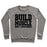 Virgin Teez  Pullover Crewneck Sweatshirt / x-small / Heathered Gray BUILD MUSCLE CREWNECK SWEATSHIRT