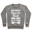Virgin Teez  Pullover Crewneck Sweatshirt / x-small / Heathered Gray BUILDING A BAD ASS BODY ONE REP AT A TIME CREWNECK SWEATSHIRT