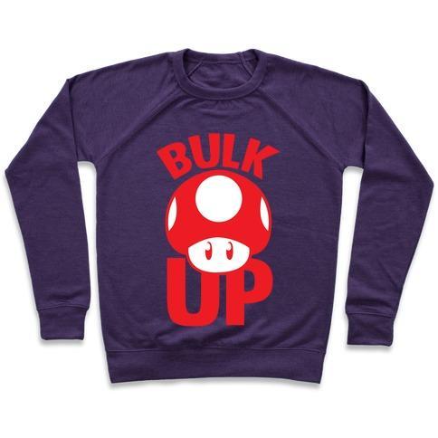Virgin Teez  Pullover Crewneck Sweatshirt / x-small / Purple BULK UP CREWNECK SWEATSHIRT