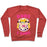 Virgin Teez  Pullover Crewneck Sweatshirt / x-small / Heathered Red BUNS & GUNS CREWNECK SWEATSHIRT
