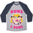 Virgin Teez  Baseball Tee Unisex Tri-Blend Baseball Tee / small / Athletic Gray / Navy BUNS & GUNS UNISEX TRI-BLEND BASEBALL TEE