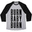 Virgin Teez  Baseball Tee Unisex Tri-Blend Baseball Tee / small / Athletic Gray / Black BURN BABY BURN UNISEX TRI-BLEND BASEBALL TEE