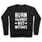 Virgin Teez  Pullover Crewneck Sweatshirt / x-small / Black BURN CALORIES NOT WITCHES CREWNECK SWEATSHIRT