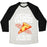 Virgin Teez  Baseball Tee Unisex Tri-Blend Baseball Tee / small / Oatmeal / Black BURNING CALORIES UNISEX TRI-BLEND BASEBALL TEE