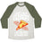 Virgin Teez  Baseball Tee Unisex Tri-Blend Baseball Tee / small / Oatmeal / Moss BURNING CALORIES UNISEX TRI-BLEND BASEBALL TEE