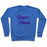 Virgin Teez  Pullover Crewneck Sweatshirt / x-small / Heathered Blue BURPEE PRINCESS CREWNECK SWEATSHIRT