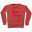 Virgin Teez  Pullover Crewneck Sweatshirt / x-small / Heathered Red BURPEE PRINCESS CREWNECK SWEATSHIRT