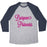 Virgin Teez  Baseball Tee Unisex Tri-Blend Baseball Tee / small / Athletic Gray / Navy BURPEE PRINCESS UNISEX TRI-BLEND BASEBALL TEE